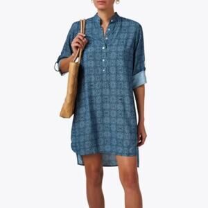 Walker & Wade Day Tripper Dress Size XS Indigo Medallion